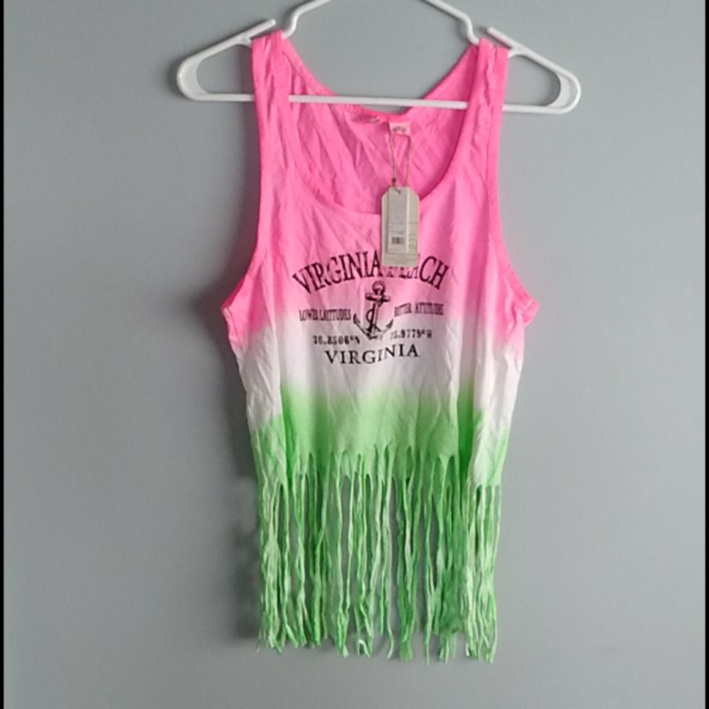 Va Beach Shredded Tank Top